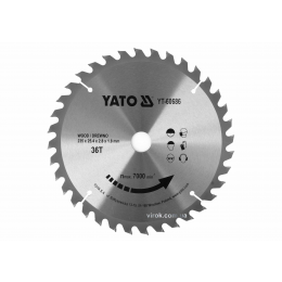 Диск пиляльний по дереву YATO 235 x 25.4 x 2.8 x 1.8 мм 36 зубців R.P.M до 7000 1/хв