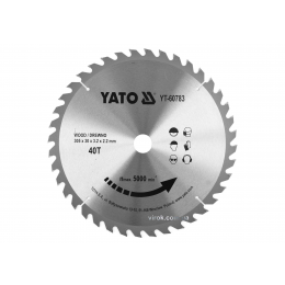 Диск пиляльний по дереву YATO 305 x 30 x 3.2 x 2.2 мм 40 зубців R.P.M до 5000 1/хв