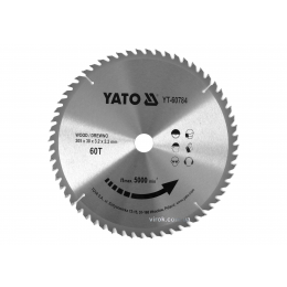 Диск пиляльний по дереву YATO 305 x 30 x 3.2 x 2.2 мм 60 зубців R.P.M до 5000 1/хв