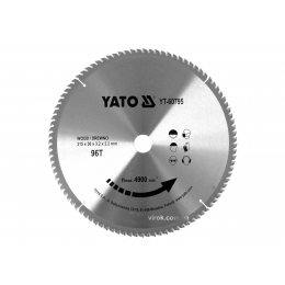Диск пиляльний по дереву YATO 315 x 30 x 3.2 x 2.2 мм 96 зубців R.P.M до 4900 1/хв