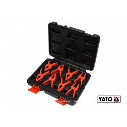 Затискачі для металевих проводів YATO 8 шт + кейс