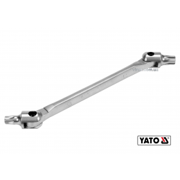 Ключ TORX двосторонній на шарнірах YATO Т55 х Т60 255 мм Cr-V