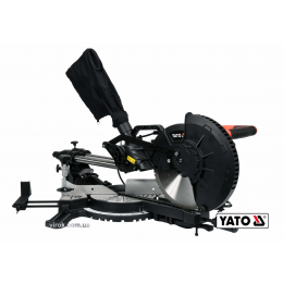 Пила торцьовальна по дереву і металу з лазером і протяжкою YATO 1.8 кВт диск 255 x 25.4 мм