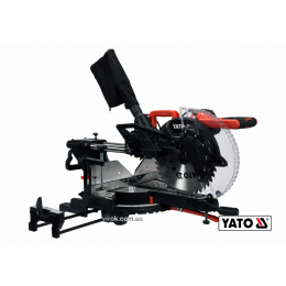 Пила торцьовальна з лазером і протяжкою YATO 1.8 кВт диск 305 x 30 мм