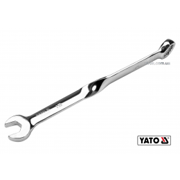 Ключ ріжково-накидний кручений 90° YATO 15 x 230 мм