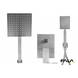 Душовий комплект прихований в стіні STEELY S FALA 2 функції шланг 1.5 м