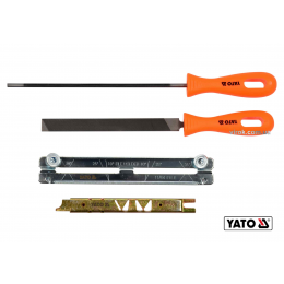 Набір для гостріння ланцюгів з напильником YATO Ø4 мм 4 шт