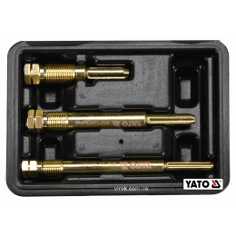 Набір для очистки гнізд свічок запалу YATO M10 x 1 мм M12 x 1.25 мм Cr-V 3 шт + кейс