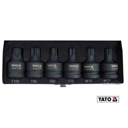 Набір насадок викруткових ударних TORX і SPLINE YATO 3/4