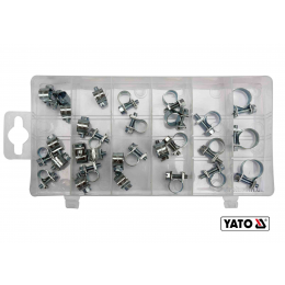 Хомути металеві YATO 6-16 мм 30 шт