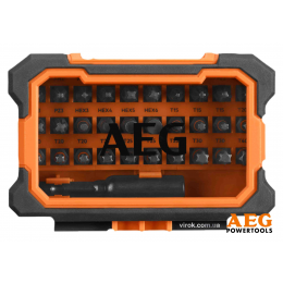 Набір викруткових насадок ударних AEG 25 мм HEX- 1/4