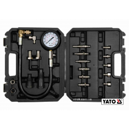 Компресометр для дизельних двигунів YATO 7 Мпа з інструментами 19 шт + кейс