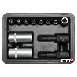 Набір торцевих і викруткових насадок для обслуговування кондиціонерів YATO 1/4