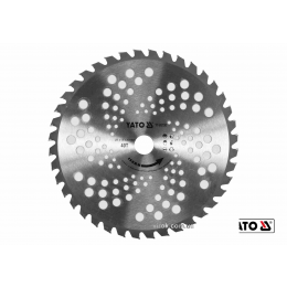 Ніж дисковий до газонокосарок YT-85001/YT-85003 YATO Ø255 x 25.4 мм 40 зубів