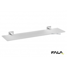 Полка скляна настінна FALA 52 см кріплення дюбель/шуруп