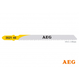 Полотно по дереву, пластику, ДСП до електролобзика AEG 75 x 2.5 мм 5 шт (4932352148)