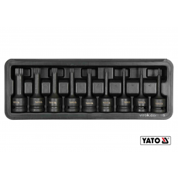 Набір насадок викруткових ударних SPLINE YATO 1/2