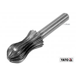 Фреза грушоподібна по металу YATO Ø13 x 25/55 мм HSS 4241 хвостовик- Ø6 мм