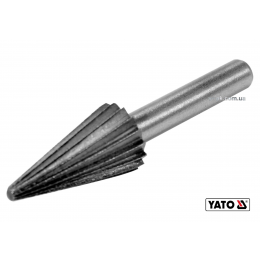 Фреза конусна по металу YATO Ø13 x 25/55 мм HSS 4241 хвостовик- Ø6 мм
