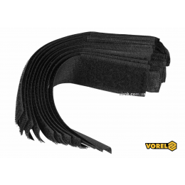 Хомут-липучка для кабеля VOREL 25 x 150 мм нейлон + поліестер + поліуретан 10 шт