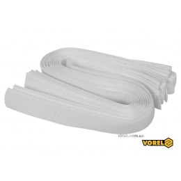 Хомут-липучка для кабеля VOREL 25 x 450 мм нейлон + поліестер + поліуретан 10 шт