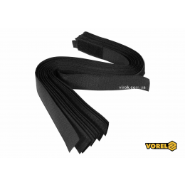 Хомут-липучка для кабеля VOREL 25 x 450 мм нейлон + поліестер + поліуретан 10 шт