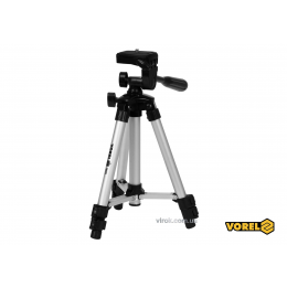 Штатив тринога алюмінієвий VOREL з телескопічними ніжками 25-50 см різьбове кріплення 3/8