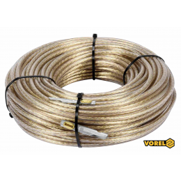 Трос сталевий з наконечниками для пломб VOREL Ø6 мм x 42 м
