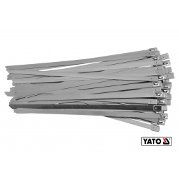 Хомут затискний з нержавіючої сталі YATO 8 х 200 мм 50 шт