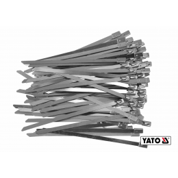 Хомут затискний з нержавіючої сталі YATO 4.6 х 125 мм 100 шт