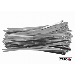 Хомут затискний з нержавіючої сталі YATO 4.6 х 200 мм 100 шт