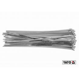 Хомут затискний з нержавіючої сталі YATO 4.6 х 400 мм 100 шт