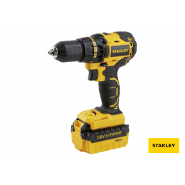 Шуруповерт-дриль безщітковий акумуляторний STANLEY 2 х Li-ion 18 В 4 Агод 55 Нм 13 мм + кейс
