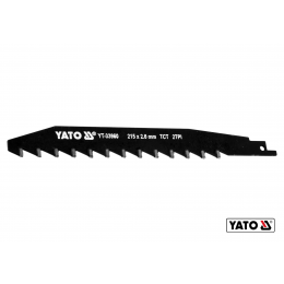 Полотно по керамічній і силікатній цеглі до шаблевої пили YATO 215 x 2 мм 2 зуби/1