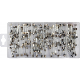 Запобіжники електромережі зі скляною прозорою оболонкою YATO, Ø6 x 30 мм, 5-30 А, 120 шт.