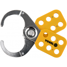 Затискач пружинний сталевий VOREL Ø6 x 48 мм для 6 навісних замків з дугою Ø≤ 10 мм