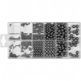 Кульки сталеві YATO різних розмірів Ø= 3/32”- 13/32”, 470 шт.