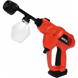 Мийка високого тиску акумулят. Li-Ion 18В, YATO: макс. P= 2.3 МПа, шланг-6 м, функція всмокт. води