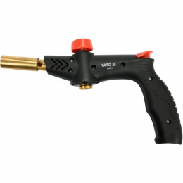 Пальник газовий з п'єзозапалом YATO, 1.7 кВт, 123 г/год, 360° тип з`єднання EURO EN417