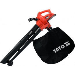 Порохотяг для листя акум. YATO: 12500 об/хв, продуктивність- 8 м³/хв, збірник- 45 л(БЕЗ АКУМУЛЯТОРА)