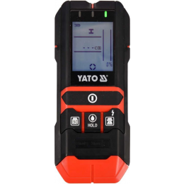 Детектор цифровий YATO прихованих матеріалів та електропровідників, вологості дерева