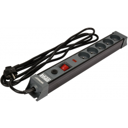 Подовжувач мережевий STHOR: l= 3 м, колодка- 5 гнізд і вмик, 3-жильний Ø=1,5 мм², з заземл. і захист