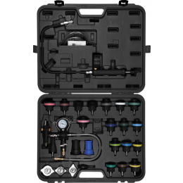 Засоби для діагностики системи охолодження двигунів авто YATO, з тиском- 0,25 MPa, 28 елем.