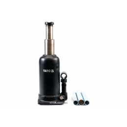 Домкрат гідравлічний стовбцевий з подвійним штоком YATO 5 т 220-500 мм