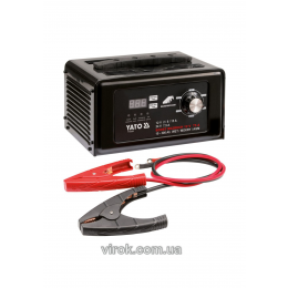 Пуско-зарядний пристрій для акумуляторів 12/24 В YATO 10-300 Агод 2/8/15 А (12 В) 7.5 А (24 В)