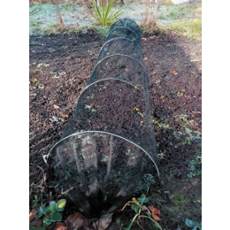 Тунель захисний для рослин FLO, 300х 45х 45 см з чорної сітки