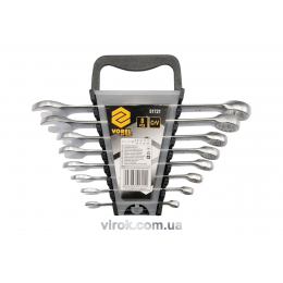 Набір ключів ріжково-накидних VOREL М6-19 мм 8 шт