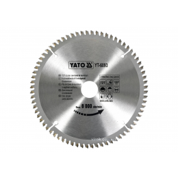 Диск пильний по алюмінію YATO 210 х 30 х 3.0 x 2.2 мм 72 зубці R.P.M до 8000 1/хв