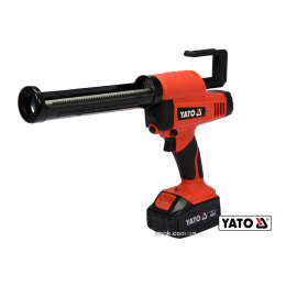 Пістолет для клеїв і герметиків акумуляторний YATO Li-Ion 18 В 4 Агод для тюбів 225 мм 0.5-8 мм/с