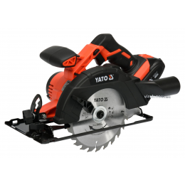 Пила дискова акумуляторна YATO Li-Ion 18 В 2 Агод диск 165 мм